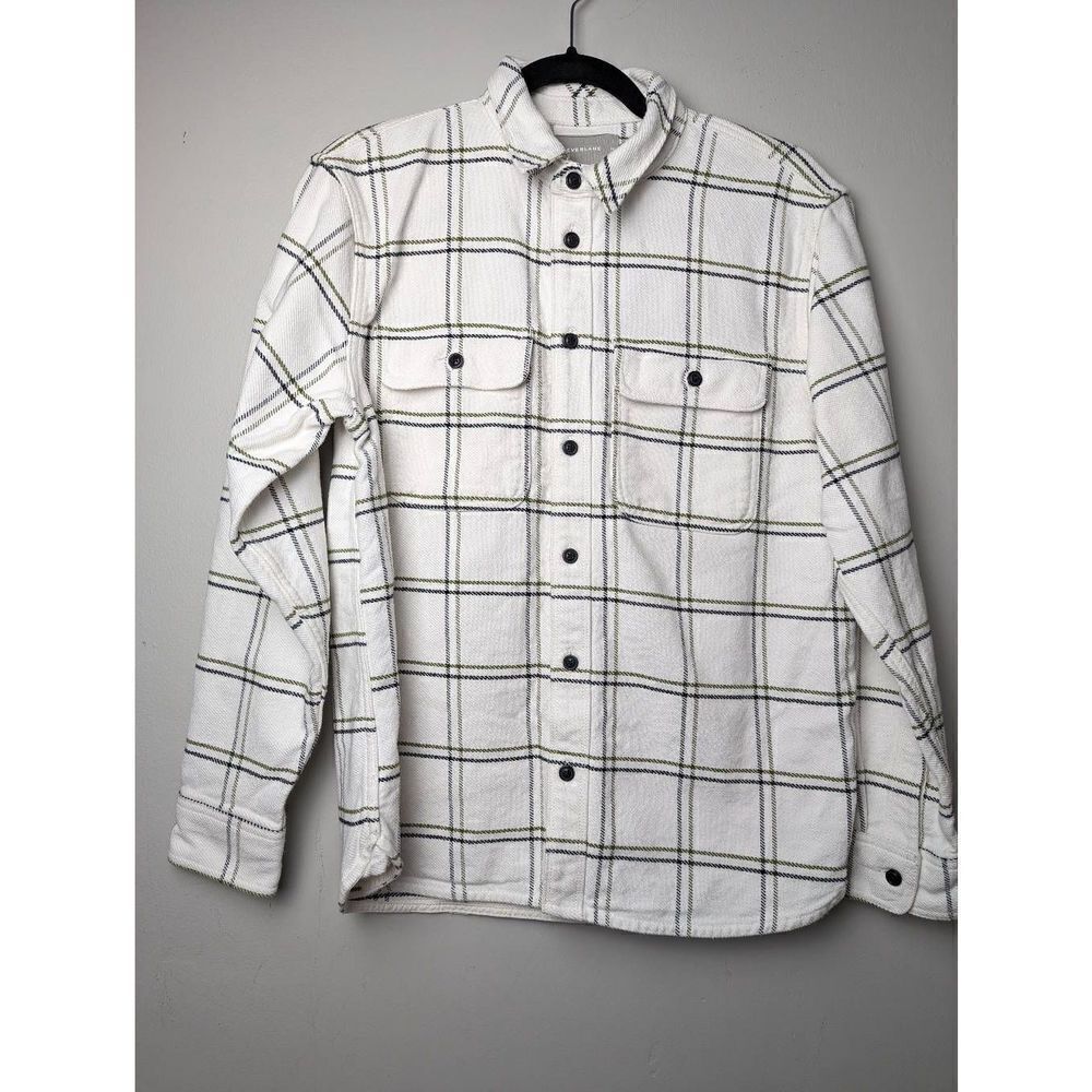 Everlane men's heavyweight button down over shirt Medium